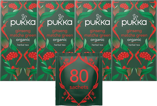 Pukka Tea Ginseng Matcha Green Envelopes 20's - NWT FM SOLUTIONS - YOUR CATERING WHOLESALER
