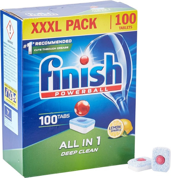 Finish Quantum All In One Lemon Dishwasher Tablets 100's
