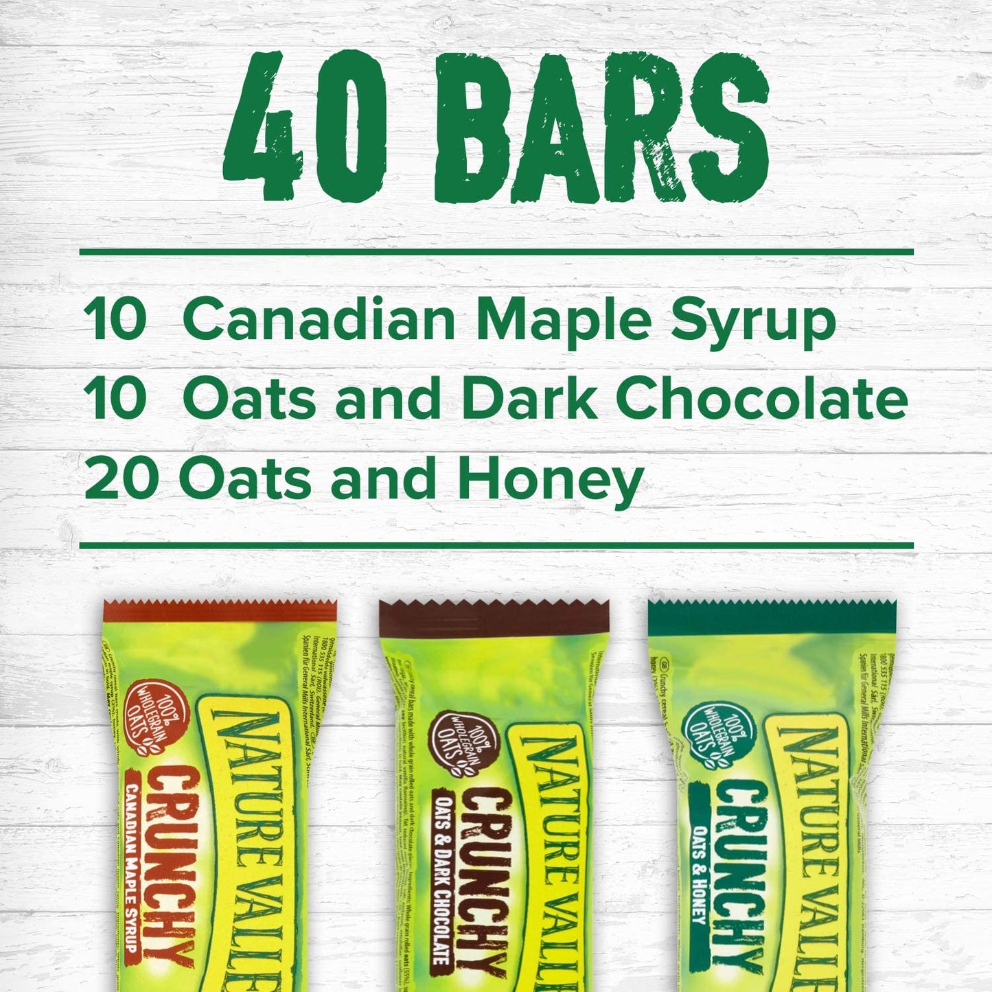 Nature Valley Crunchy Granola Bars Variety Pack 40's