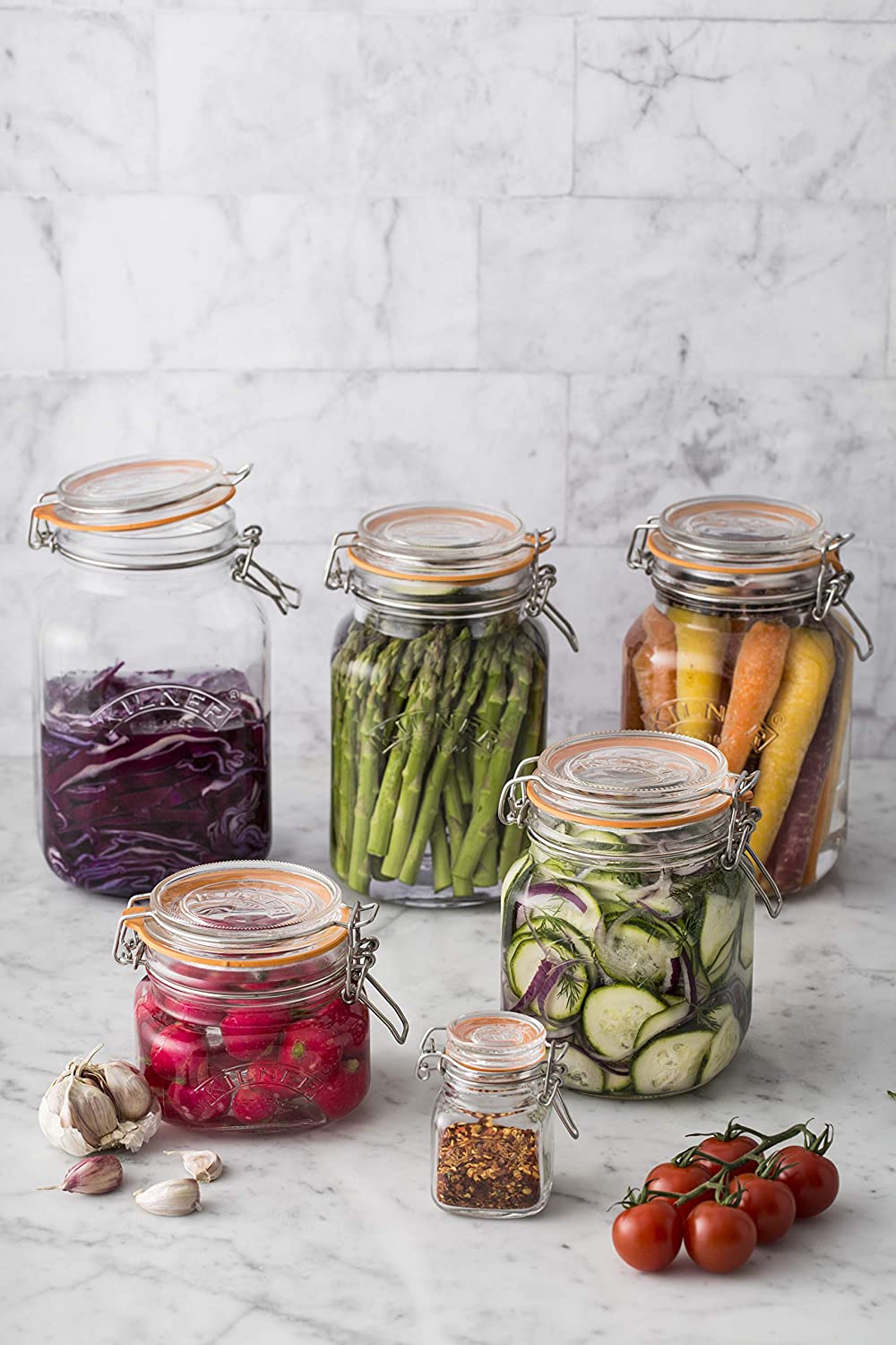 Kilner Square Clip Top Jar 1 Litre