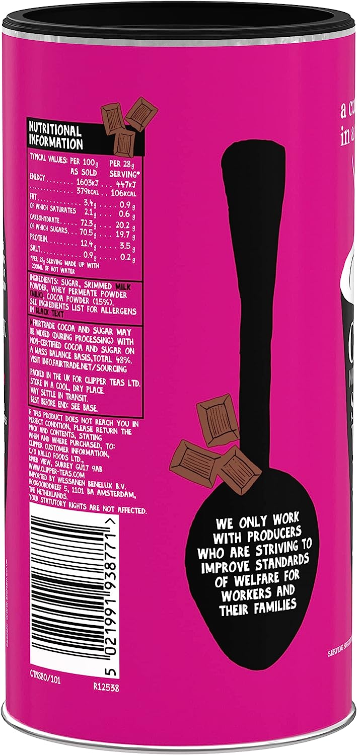 Clipper Fairtrade Instant Hot Chocolate 350g