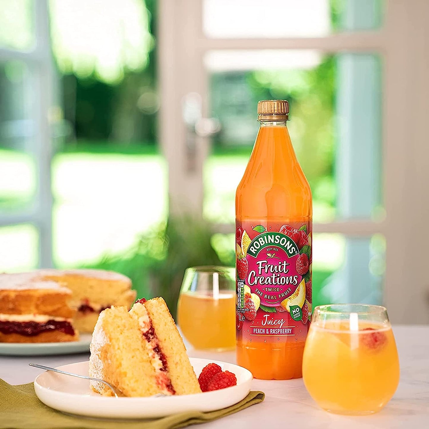 Robinsons Fruit Creations Peach & Raspberry Squash 1 Litre