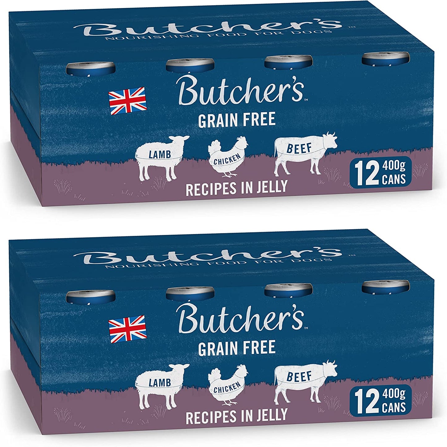 Butcher's Recipes in Jelly Dog Food Tins 6x400g