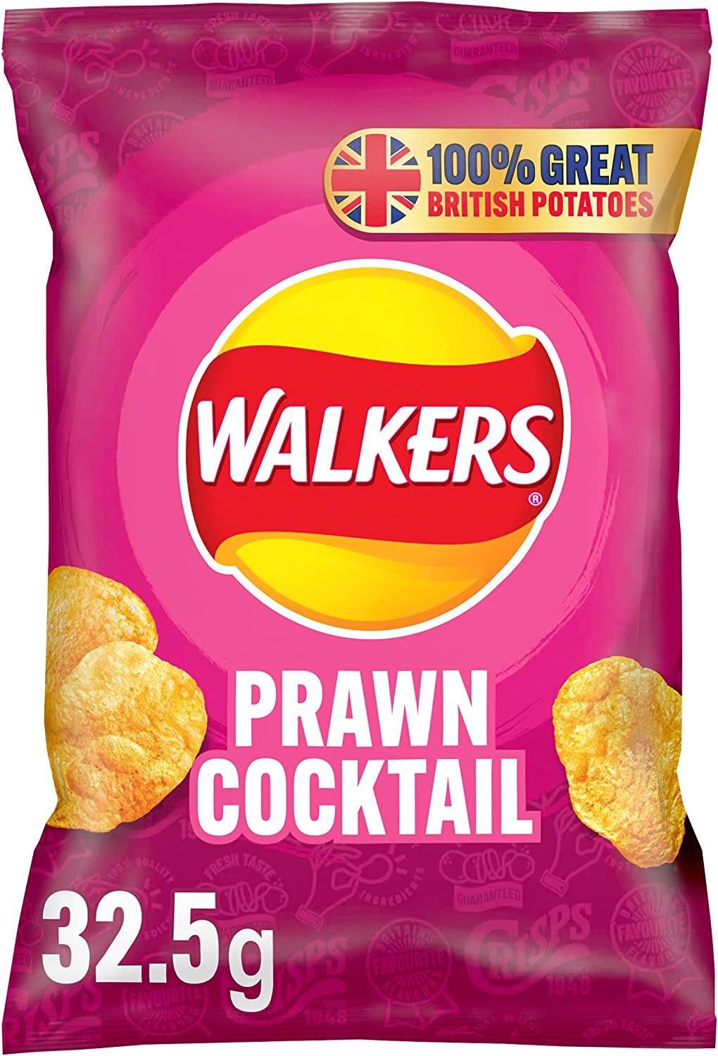 Walkers Crisps Prawn Cocktail Pack 32's