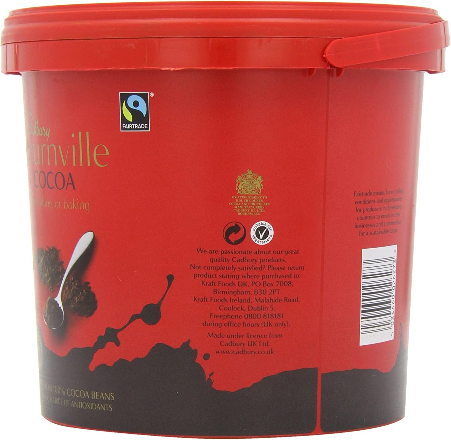 Cadbury Bournville Cocoa 1.5kg Pail