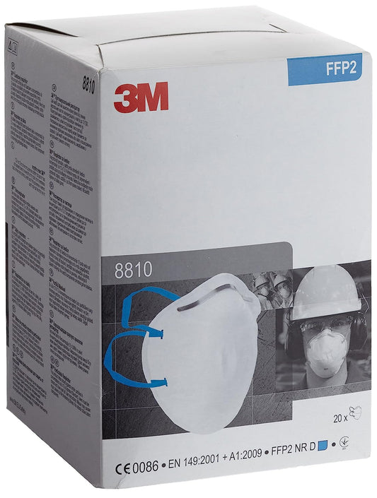3M Cup Shaped Respirator Mask (8810) - NWT FM SOLUTIONS - YOUR CATERING WHOLESALER