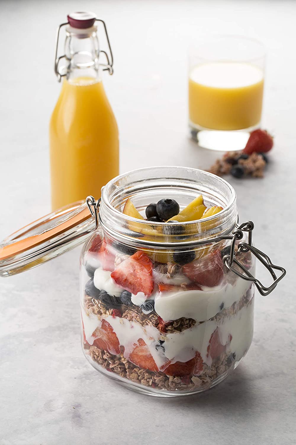 Kilner Square Clip Top Jar 1 Litre