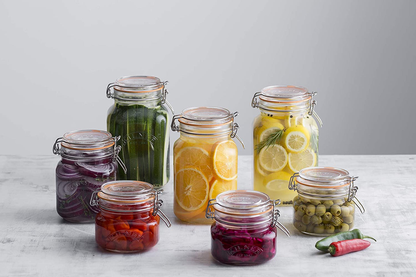 Kilner Square Clip Top Jar 2 Litre
