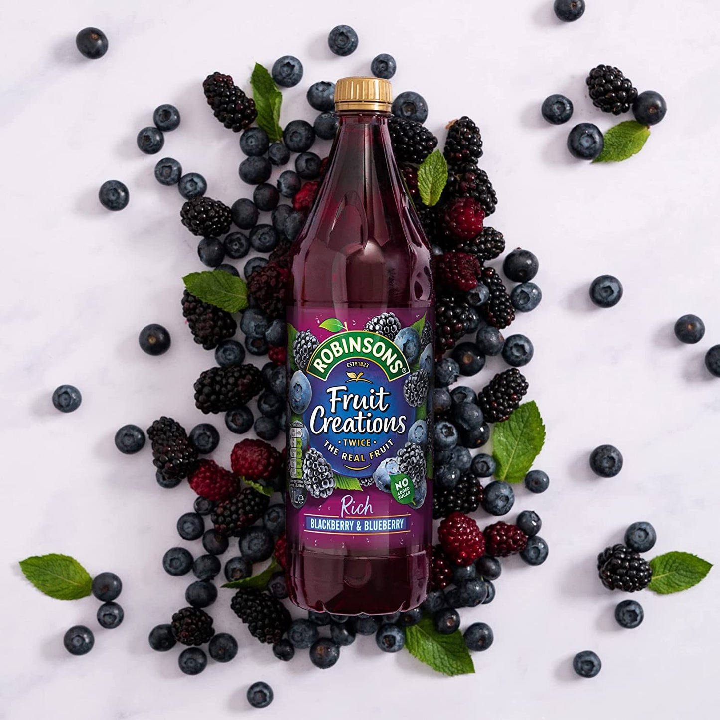 Robinsons Fruit Creations Blackberry & Blueberry Squash 1 Litre