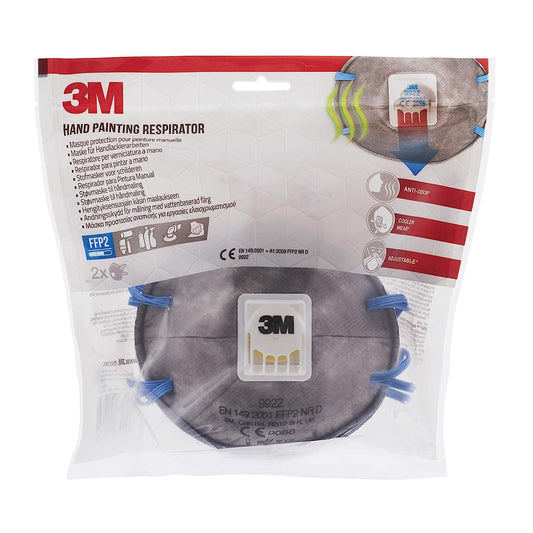 3M Cup-Shaped Respirator Mask (9922) - NWT FM SOLUTIONS - YOUR CATERING WHOLESALER