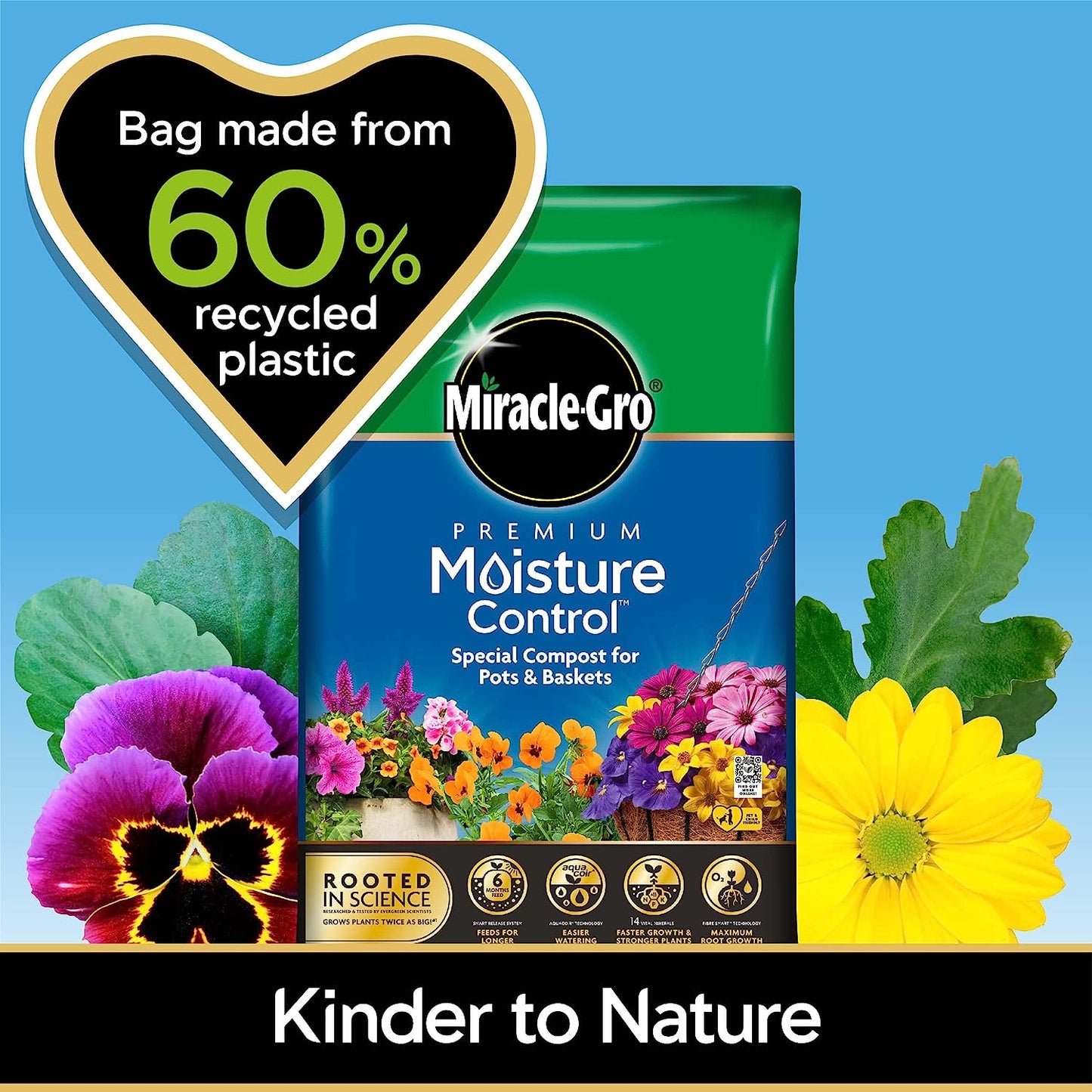 Miracle-Gro Premium Moisture Control Potting Compost 10 litre