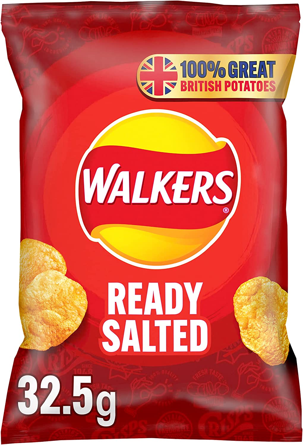 Walkers Crisps Ready Salted Pack 32's