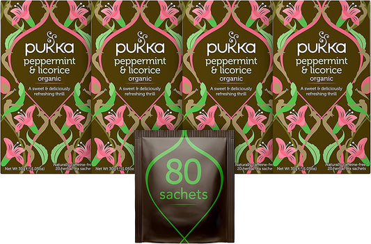 Pukka Tea Peppermint & Licorice Envelopes 20's - NWT FM SOLUTIONS - YOUR CATERING WHOLESALER