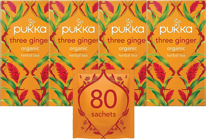 Pukka Tea Three Ginger Envelopes 20's - NWT FM SOLUTIONS - YOUR CATERING WHOLESALER