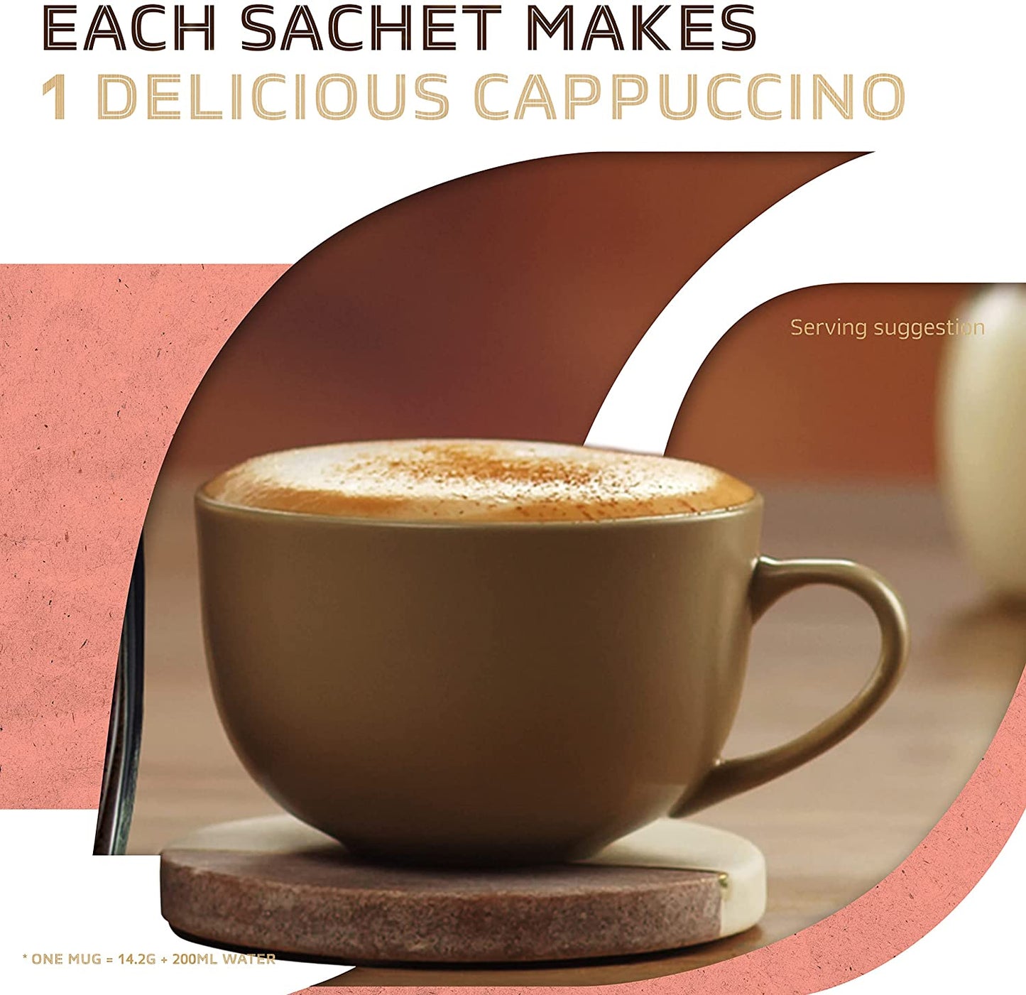 NESCAFE® GOLD Cappuccino Unsweetened Sachets 50 x 14.2g