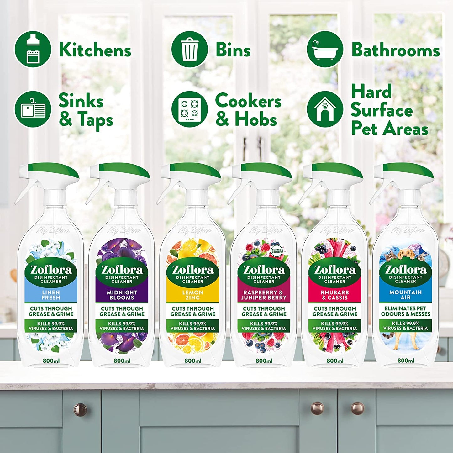 Zoflora Lemon Zing Trigger 800ml