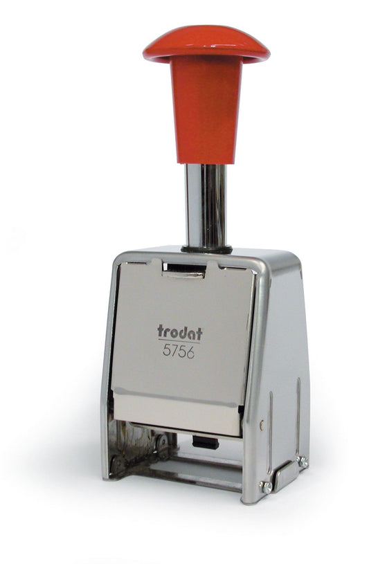 Trodat 5756/P Number Stamp Metal 8 Adjustments 5.5mm Digits - 86624 - NWT FM SOLUTIONS - YOUR CATERING WHOLESALER