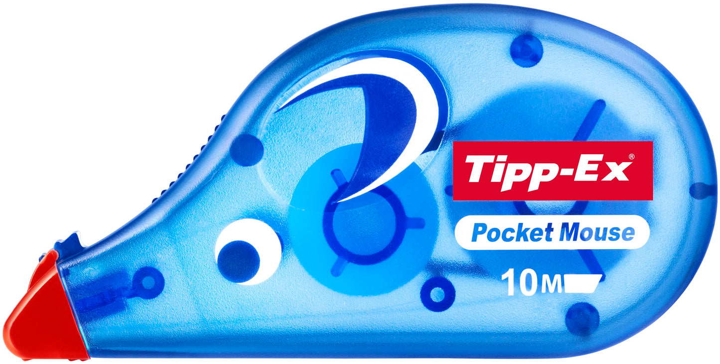Tipp-Ex Pocket Mouse Correction Tape Roller 4.2mmx10m White (Pack 10) - 8207892