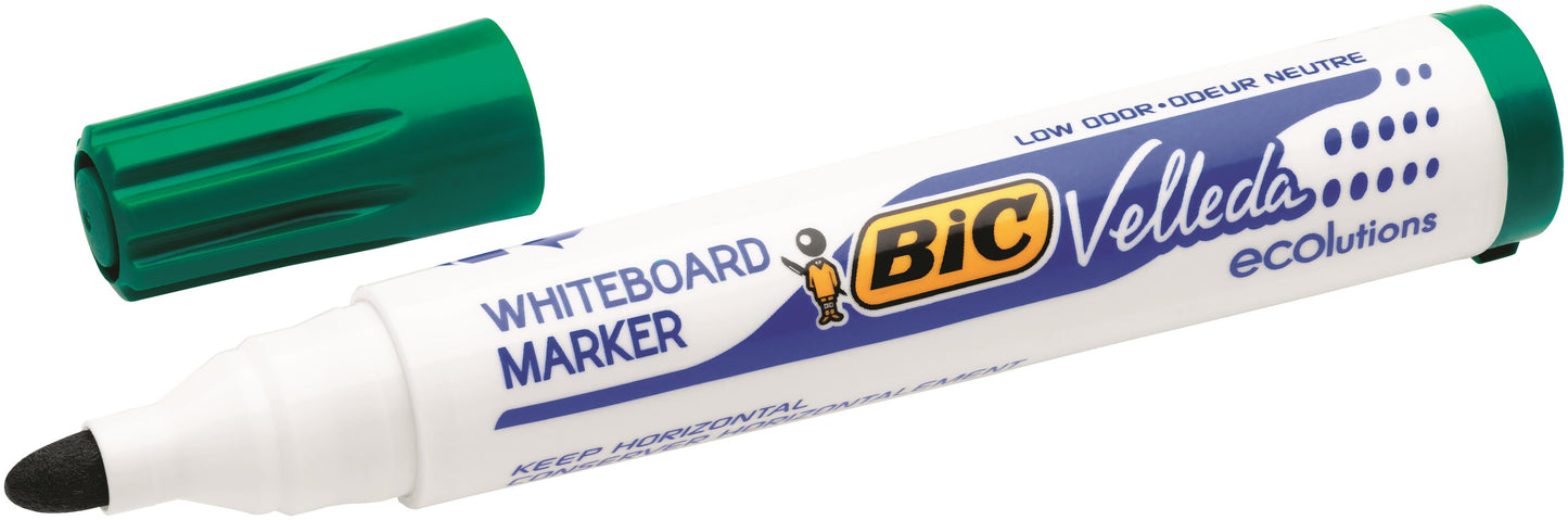 Bic Velleda 1701 Whiteboard Marker Bullet Tip 1.5mm Line Green (Pack 12) - 904940