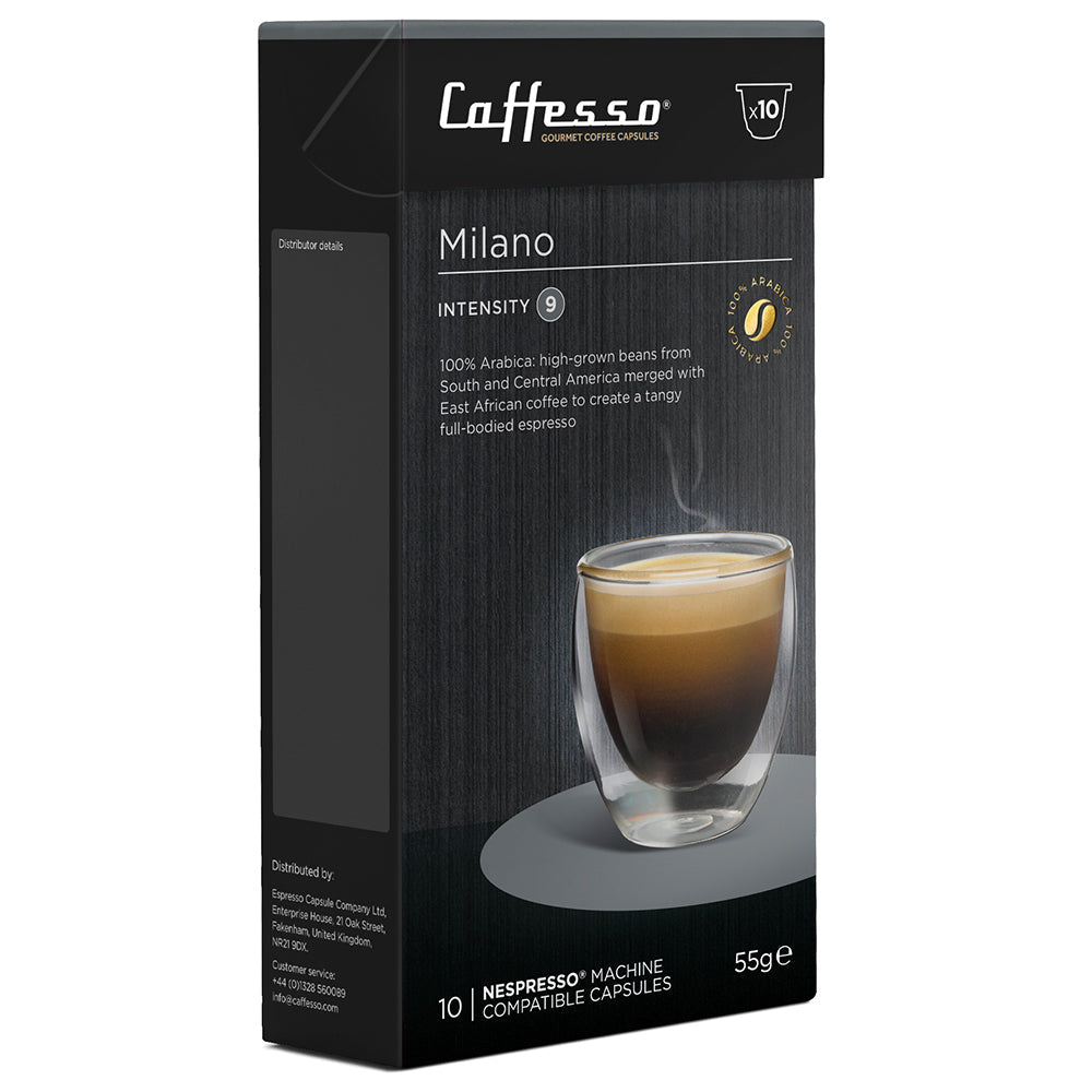 Caffesso Milano 10's (Nespresso Compatible Pods) - NWT FM SOLUTIONS - YOUR CATERING WHOLESALER