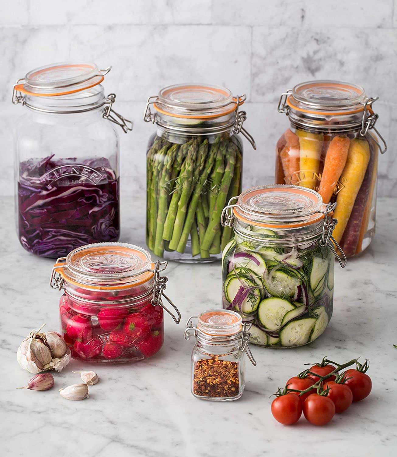 Kilner Square Clip Top Jar 2 Litre