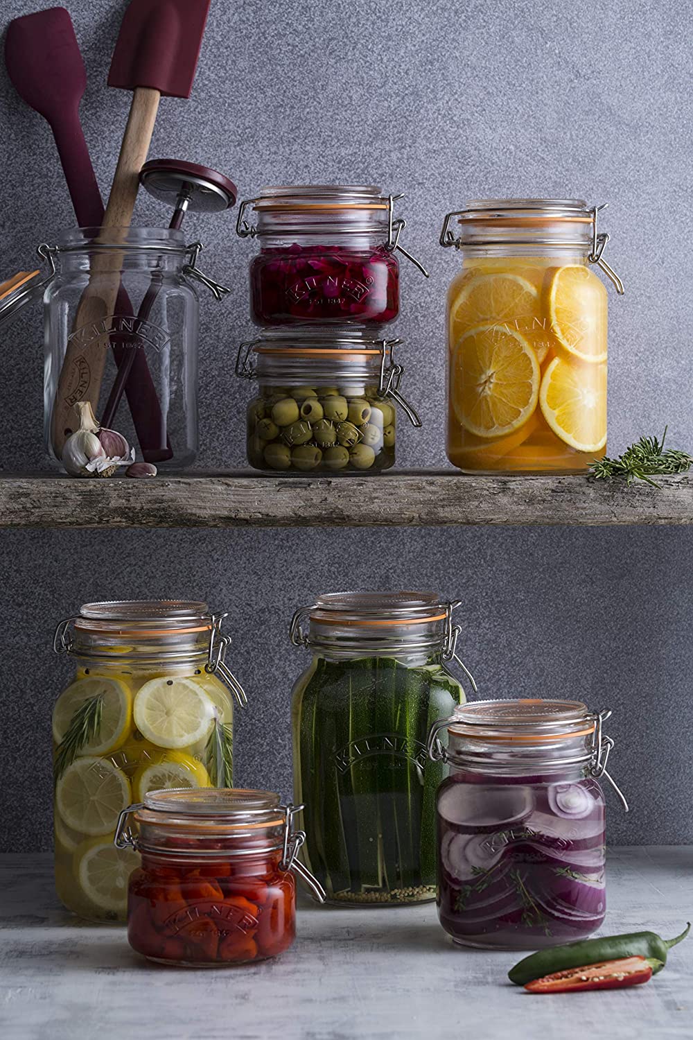 Kilner Square Clip Top Jar 2 Litre