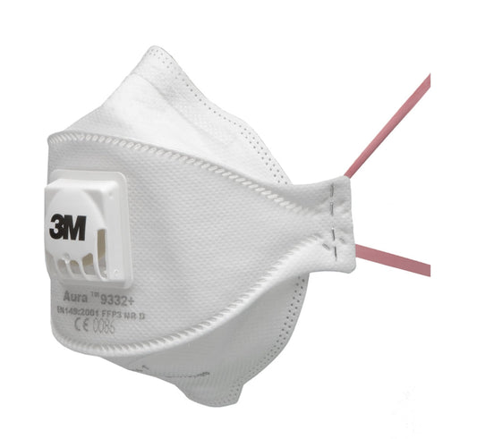3M Aura Flat Fold Respirator Mask (9332+) - NWT FM SOLUTIONS - YOUR CATERING WHOLESALER