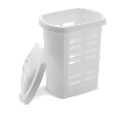 Addis White Linen Laundry Hamper 60 Litre - NWT FM SOLUTIONS - YOUR CATERING WHOLESALER