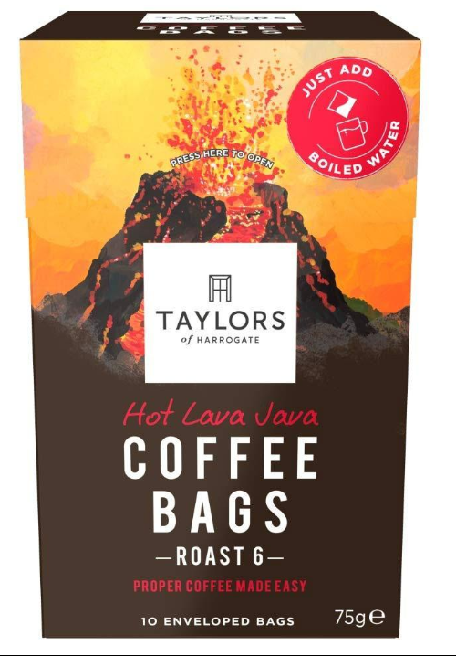 Taylors of Harrogate Hot Lava Java Coffee Bags Pack 10s