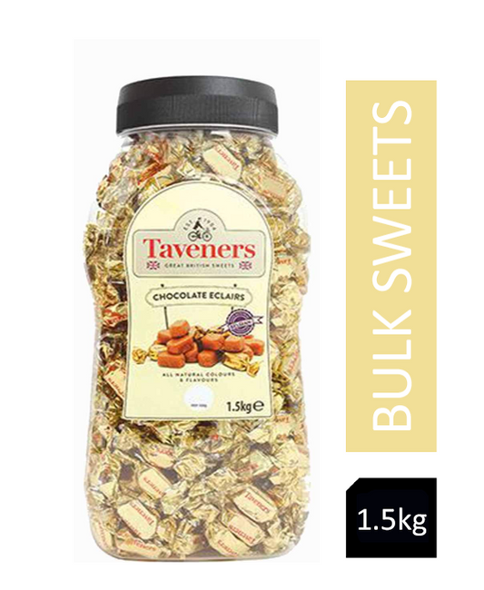 Taveners Chocolate Eclairs 1.5kg Resealable Jar - NWT FM SOLUTIONS - YOUR CATERING WHOLESALER