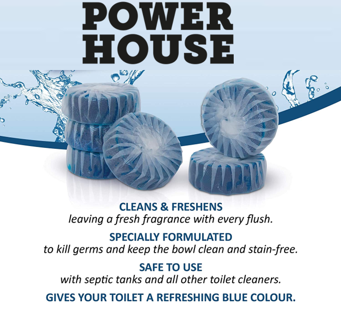 Powerhouse Blue Toilet Blocks Pack 6's