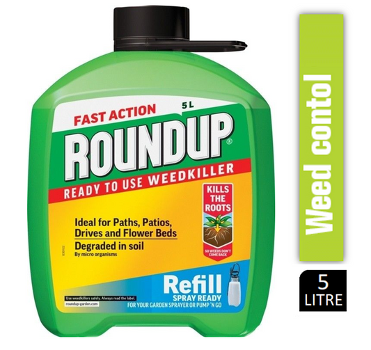 Roundup Total Weedkiller Refill RTU 5 Litre - NWT FM SOLUTIONS - YOUR CATERING WHOLESALER