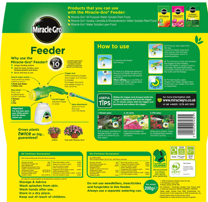 Miracle Gro Feeder Unit