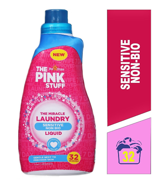 Stardrops The Pink Stuff Sensitive Non-Bio Laundry Liquid 960ml