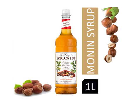 Monin Roasted Hazelnut Coffee Syrup 1litre (Plastic) - NWT FM SOLUTIONS - YOUR CATERING WHOLESALER