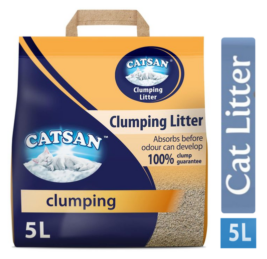Catsan Clumping Cat Litter 5 Litre - NWT FM SOLUTIONS - YOUR CATERING WHOLESALER