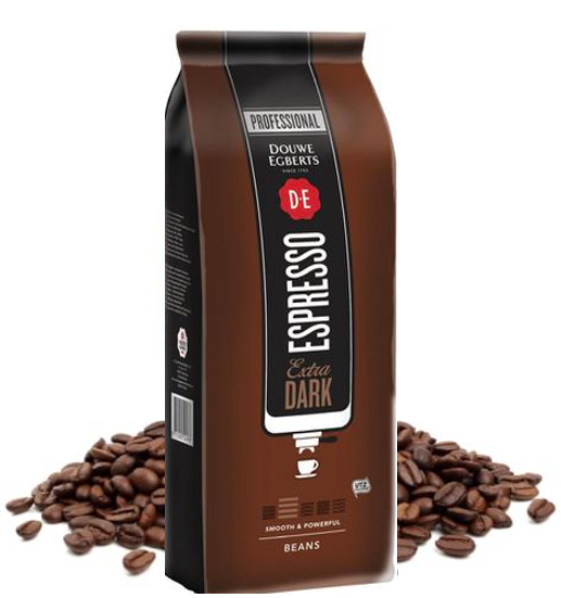Douwe Egberts Espresso Extra Dark Roast Beans 1kg - NWT FM SOLUTIONS - YOUR CATERING WHOLESALER