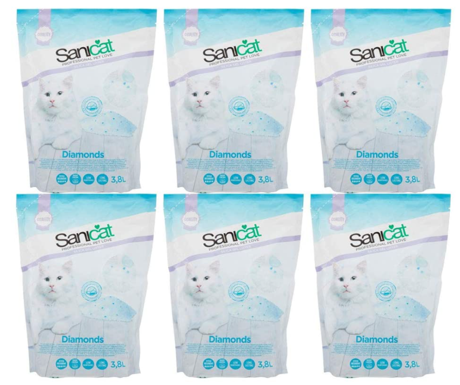 Sanicat Professional Diamonds Litter 3.8 Litre - NWT FM SOLUTIONS - YOUR CATERING WHOLESALER