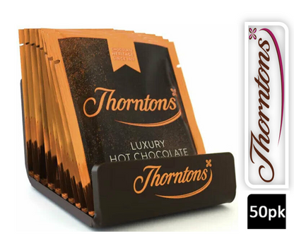 Thorntons Hot Chocolate Sachets 50x21g - NWT FM SOLUTIONS - YOUR CATERING WHOLESALER
