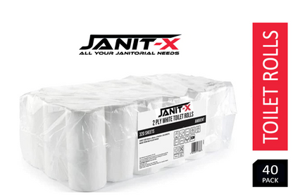 Janit-X Toilet Roll 2ply 320 Sheets XL Pack of 40's - NWT FM SOLUTIONS - YOUR CATERING WHOLESALER