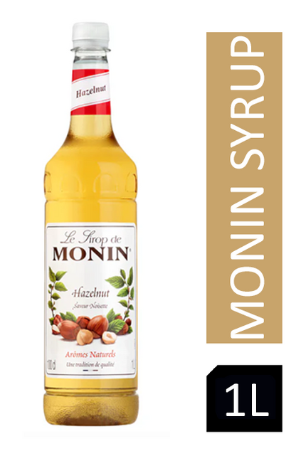 Monin Hazelnut Coffee Syrup 1litre (Plastic) - NWT FM SOLUTIONS - YOUR CATERING WHOLESALER