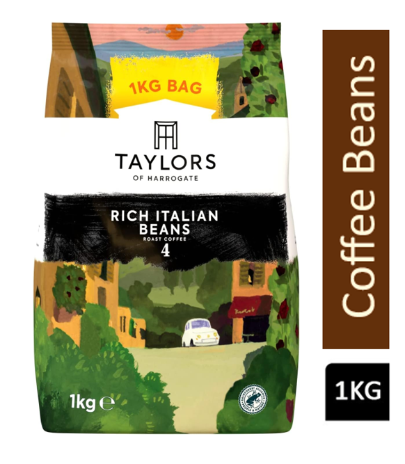 Taylors of Harrogate Rich Italian Coffee Beans 1kgƒ‚¬Å¡‚ - NWT FM SOLUTIONS - YOUR CATERING WHOLESALER
