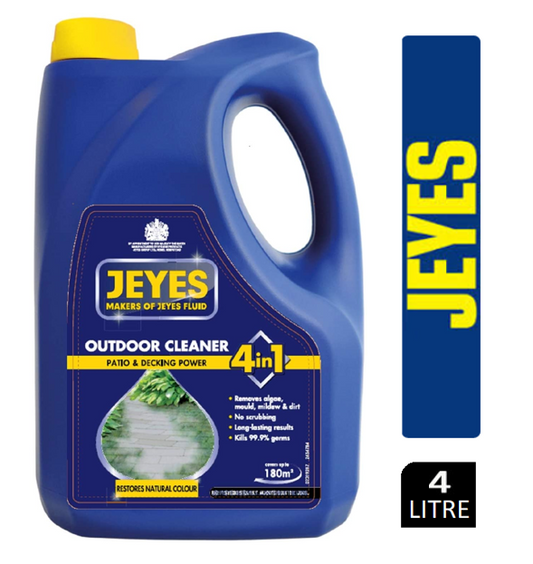Jeyes 4in1 Patio & Decking Power 4 Litre - NWT FM SOLUTIONS - YOUR CATERING WHOLESALER