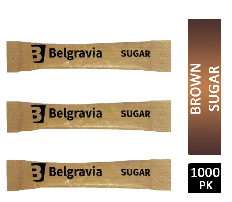 Belgravia Brown Sugar Sticks 1000's - NWT FM SOLUTIONS - YOUR CATERING WHOLESALER