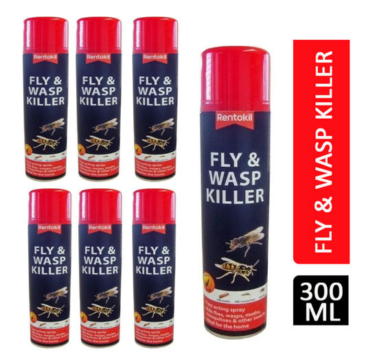 Rentokil Fly & Wasp Killer Spray 300ml - NWT FM SOLUTIONS - YOUR CATERING WHOLESALER