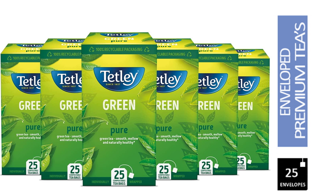 Tetley Green Tea Envelopes 25's - NWT FM SOLUTIONS - YOUR CATERING WHOLESALER