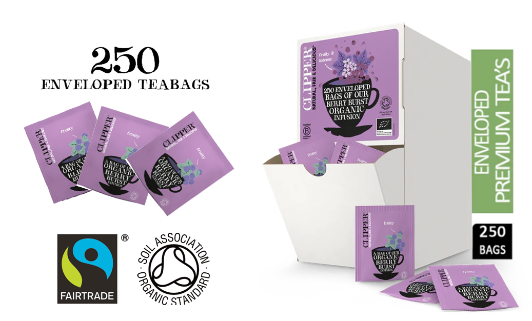 Clipper Organic Infusion Berry Burst 250 Envelopes