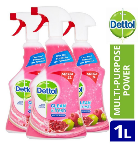Dettol Power & Fresh Pomegranate Spray 1 Litre - NWT FM SOLUTIONS - YOUR CATERING WHOLESALER