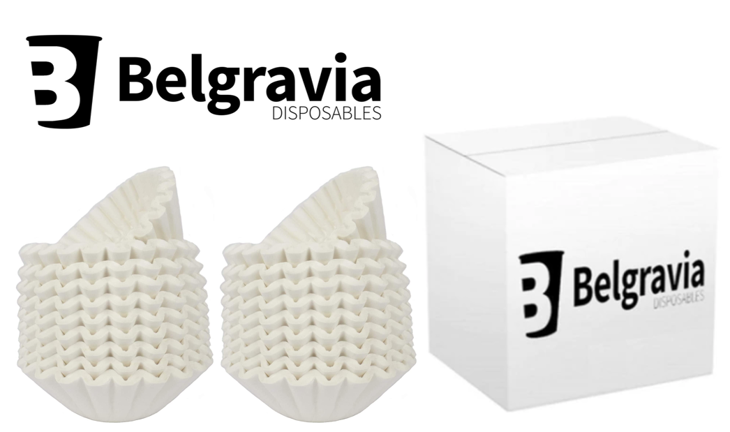 Belgravia White 3 Pint Filter Papers 500's - NWT FM SOLUTIONS - YOUR CATERING WHOLESALER
