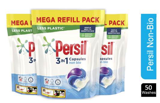 Persil Non Bio Powercaps 50 Washes - NWT FM SOLUTIONS - YOUR CATERING WHOLESALER
